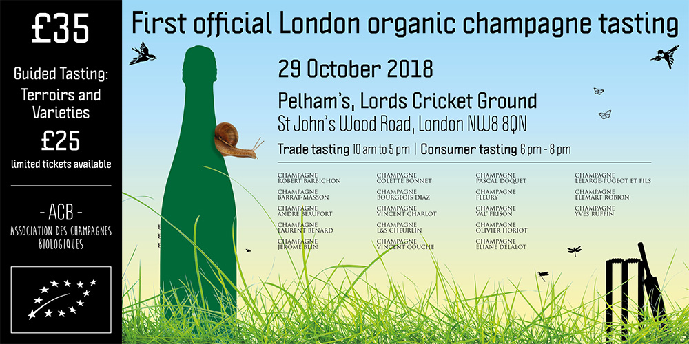 First Official Organic Champagne tasting in London